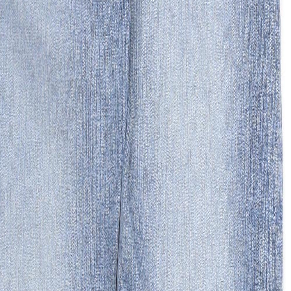 Patrol Womens Blue Cotton Straight Jeans Size 24 in L30 in Regular Zip