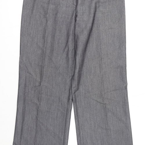 Joulie Womens Grey Polyester Dress Pants Trousers Size 12 Regular Zip