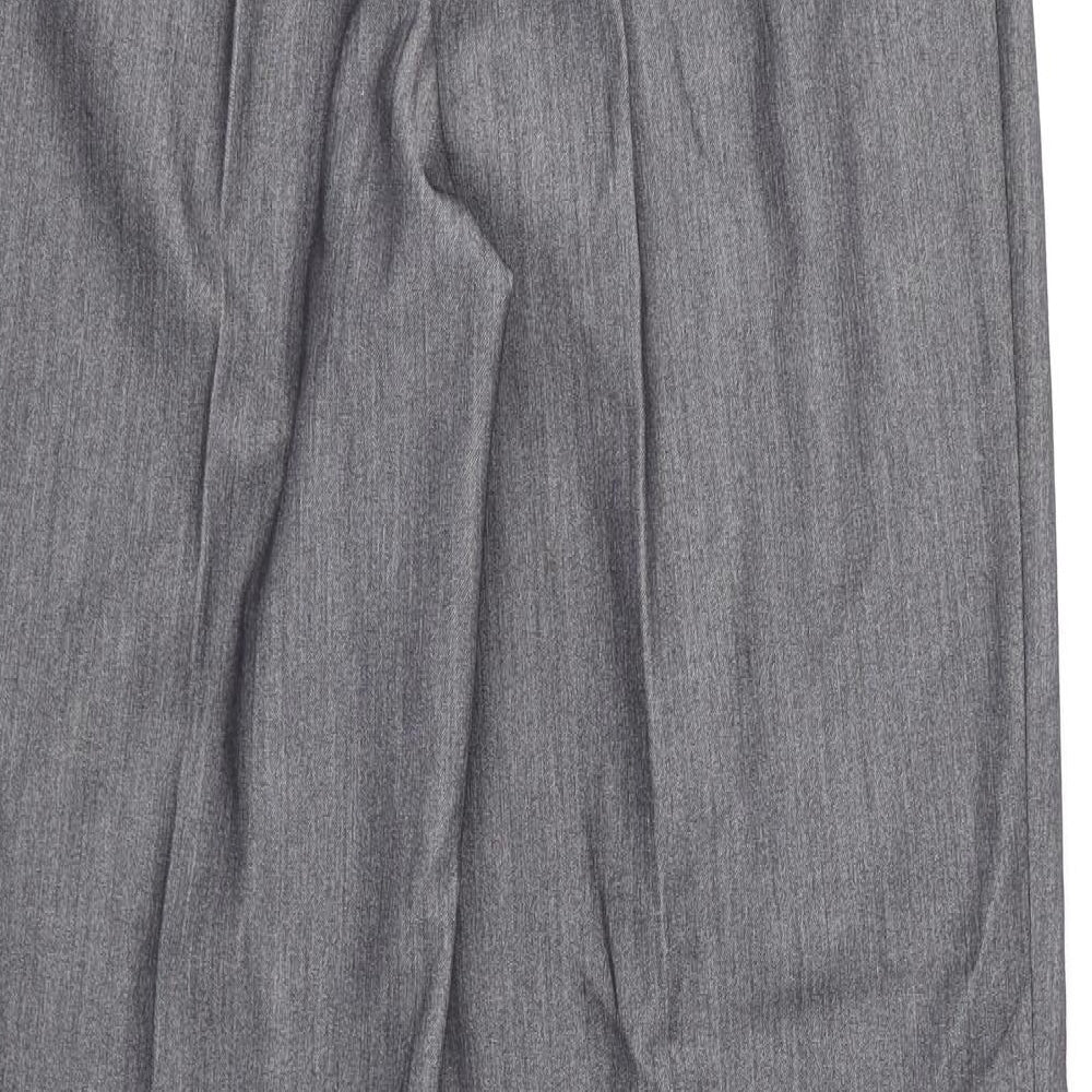 Joulie Womens Grey Polyester Dress Pants Trousers Size 12 Regular Zip