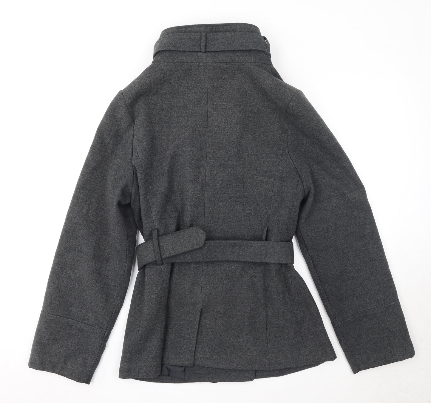 Pk Clothing Womens Grey Pea Coat Coat Size 16 Button