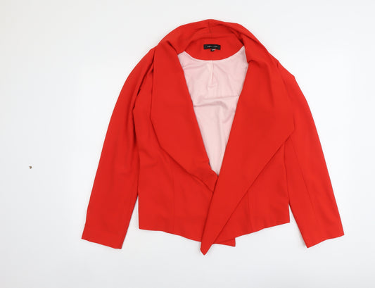 New Look Womens Red Jacket Blazer Size 10 - Open