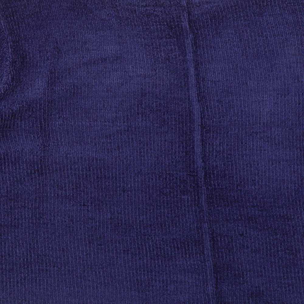 Zara Womens Blue Round Neck Acrylic Pullover Jumper Size M Pullover