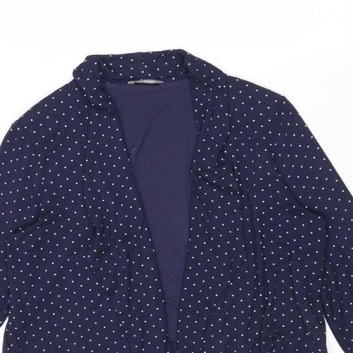 Marks and Spencer Womens Blue Polka Dot Viscose Jacket Size 18