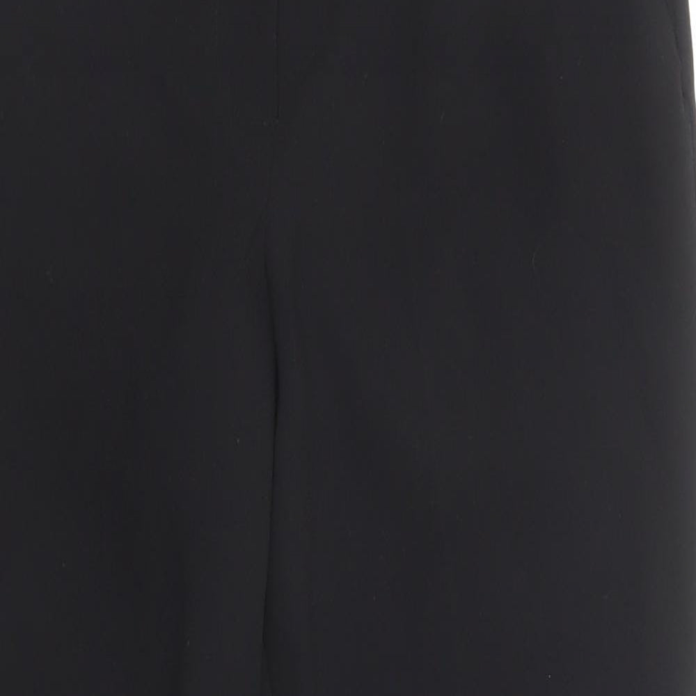 Zara Womens Black Polyester Jogger Trousers Size M Regular - Elastic Waist