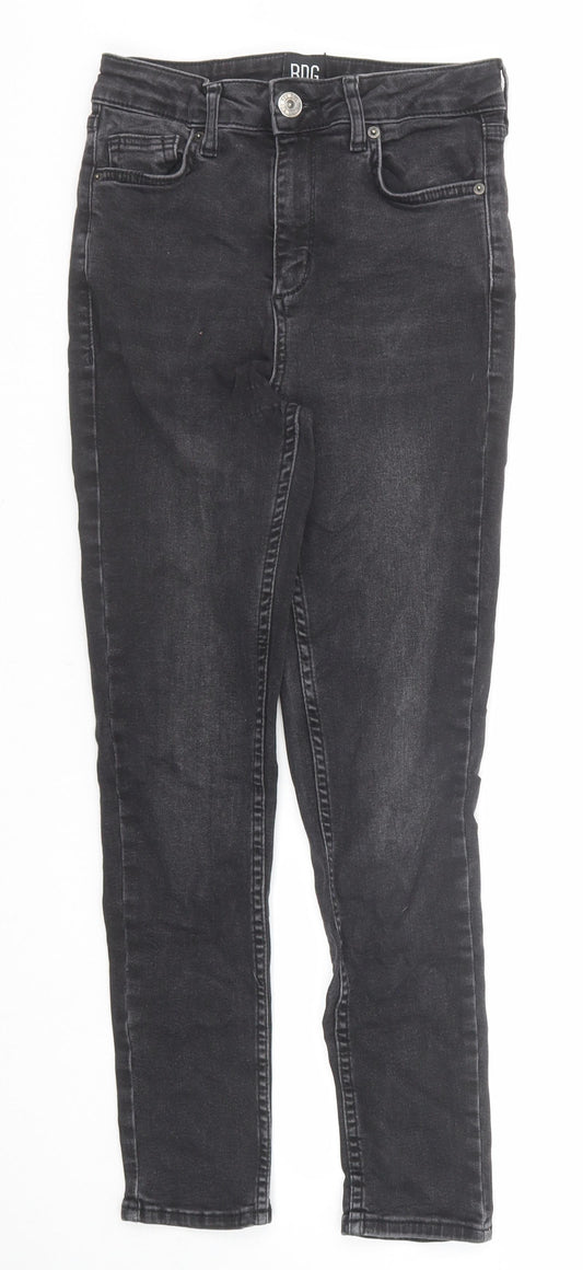 BDG Womens Black Cotton Skinny Jeans Size 26 in L30 in Regular Zip