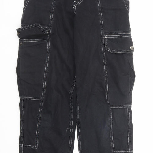 BDG Womens Black Cotton Straight Jeans Size 24 in L32 in Regular Zip