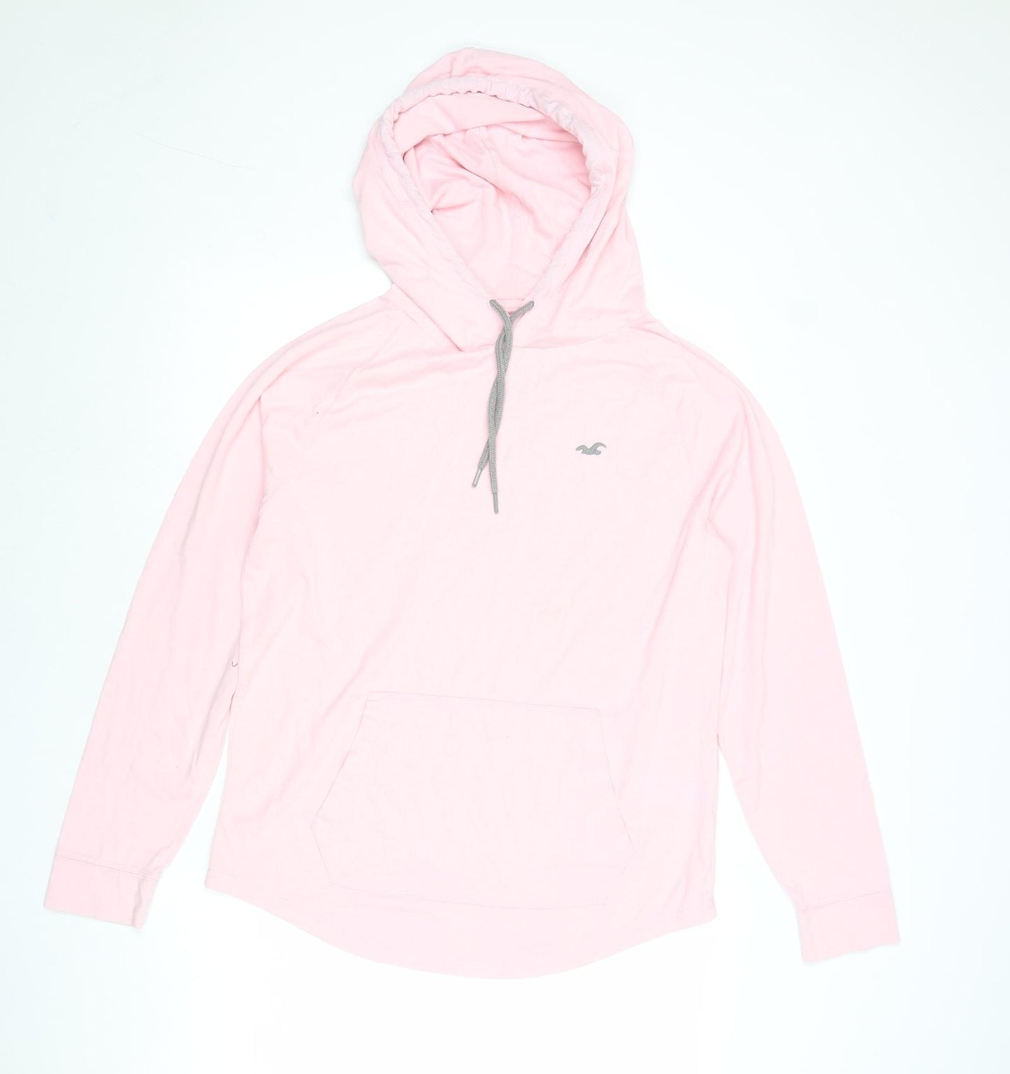Hollister Womens Pink Cotton Pullover Hoodie Size M Pullover