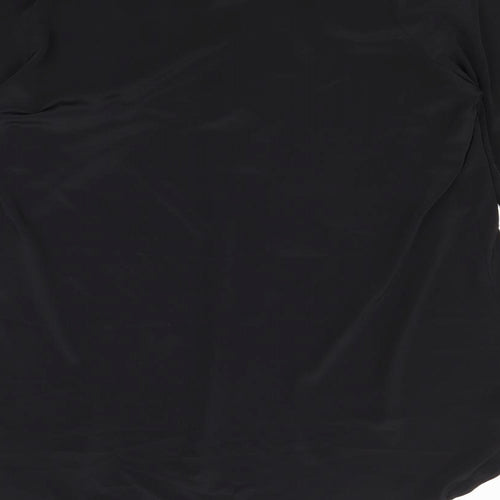 Very Womens Black Polyester Basic Blouse Size 16 V-Neck
