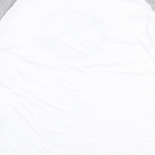 Craghoppers Mens White Colourblock Cotton T-Shirt Size 2XL Crew Neck Pullover
