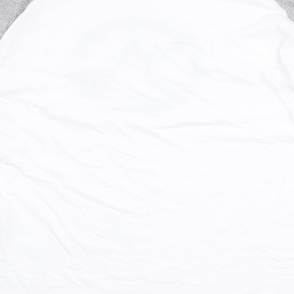 Craghoppers Mens White Colourblock Cotton T-Shirt Size 2XL Crew Neck Pullover