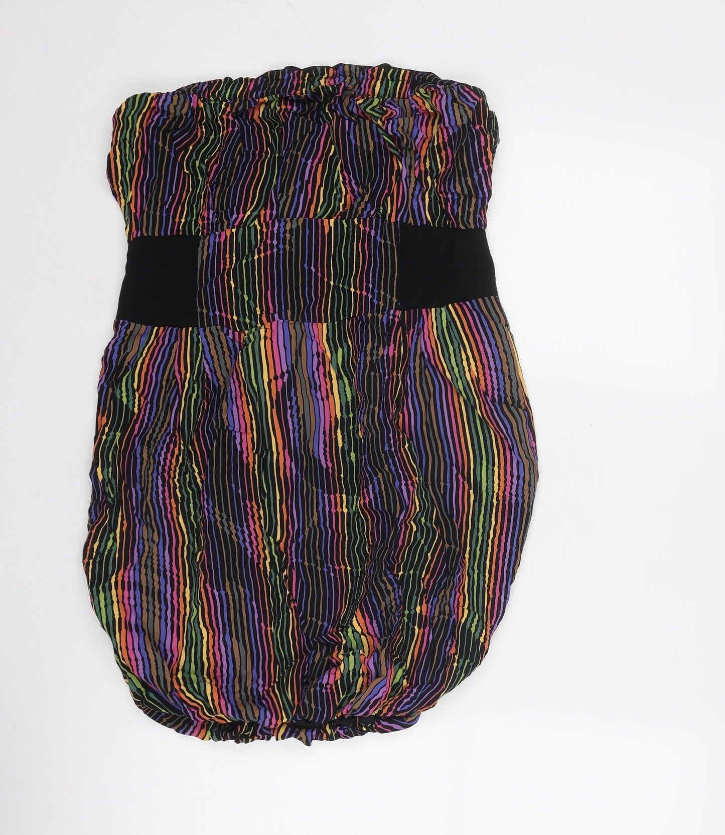 NEXT Womens Multicoloured Viscose Mini Size L Square Neck Pullover - Strapless