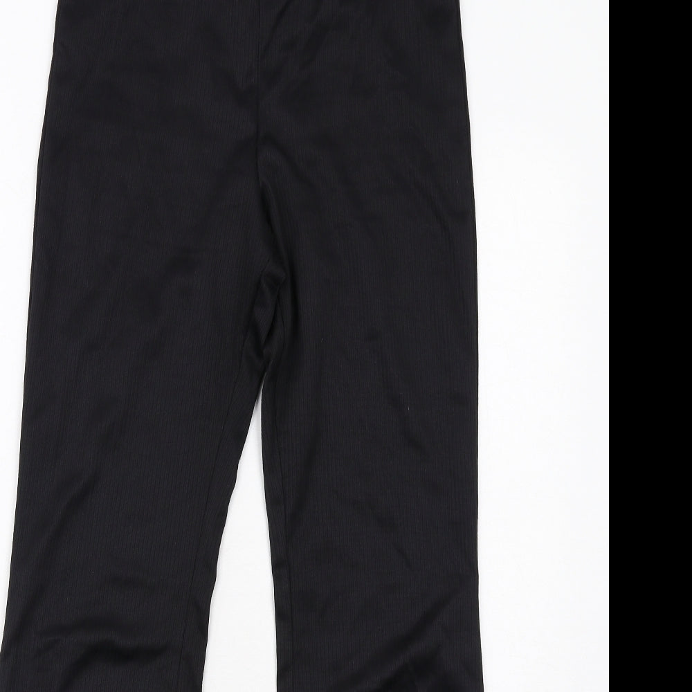 H&M Womens Black Polyester Jogger Trousers Size M Regular