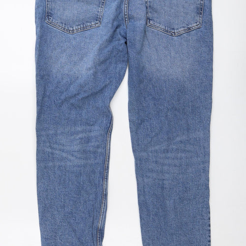 H&M Mens Blue Cotton Skinny Jeans Size 34 in L32 in Regular Button