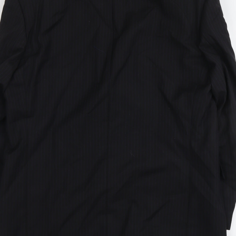 Austin Reed Mens Black Wool Jacket Suit Jacket Size 44 Regular