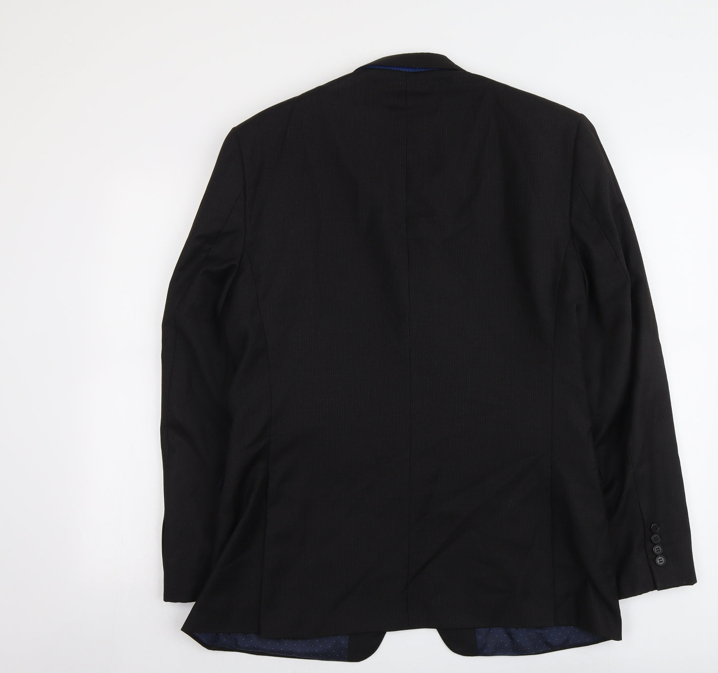 French Connection Mens Black Polyester Jacket Suit Jacket Size 42 Regular