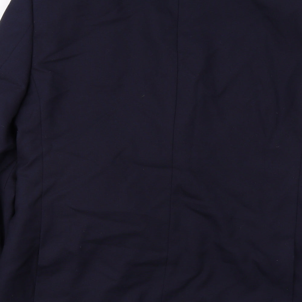 Marks and Spencer Mens Blue Polyester Jacket Suit Jacket Size 42 Regular