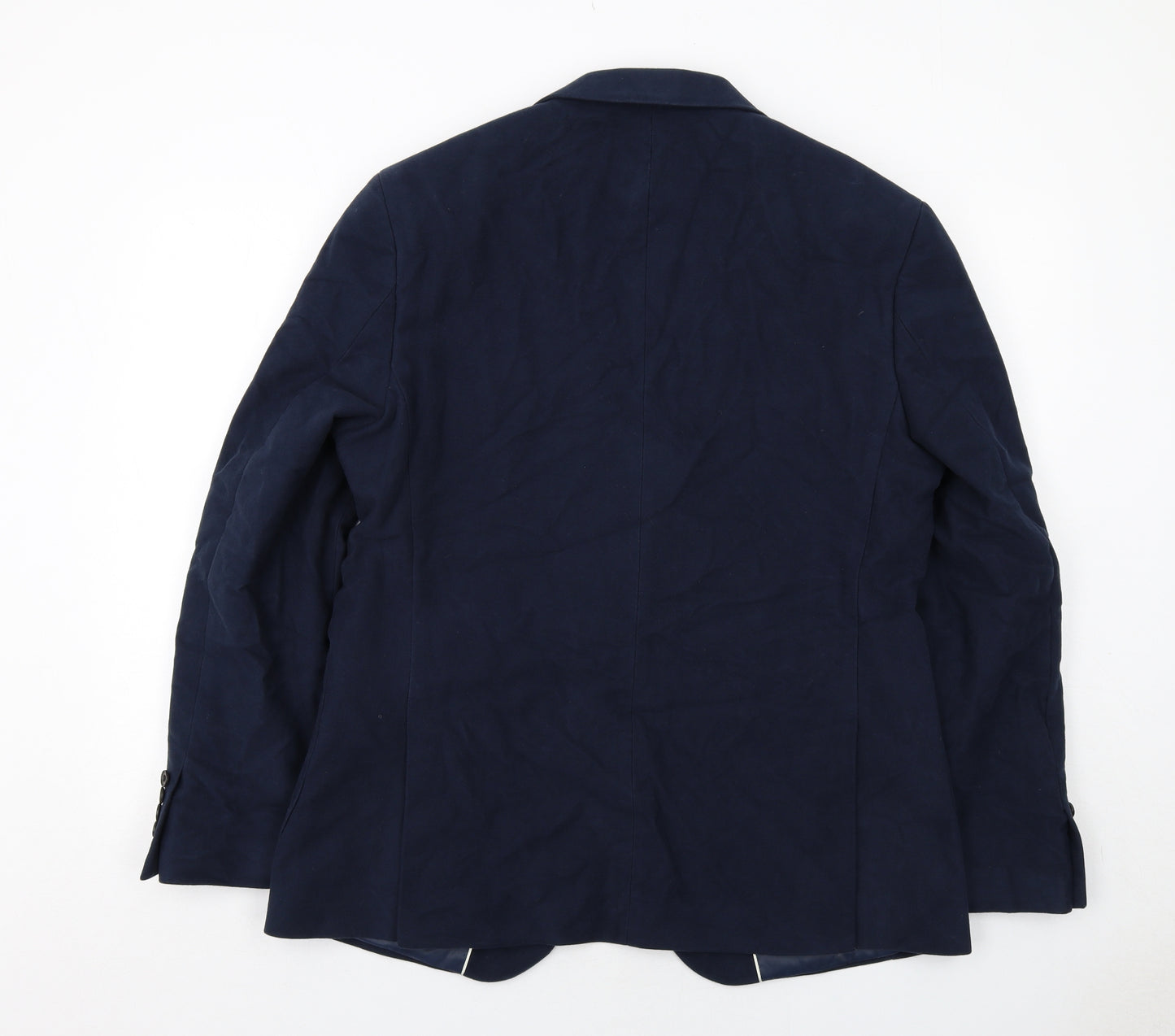 Emmetex Mens Blue Polyester Jacket Suit Jacket Size 44 Regular