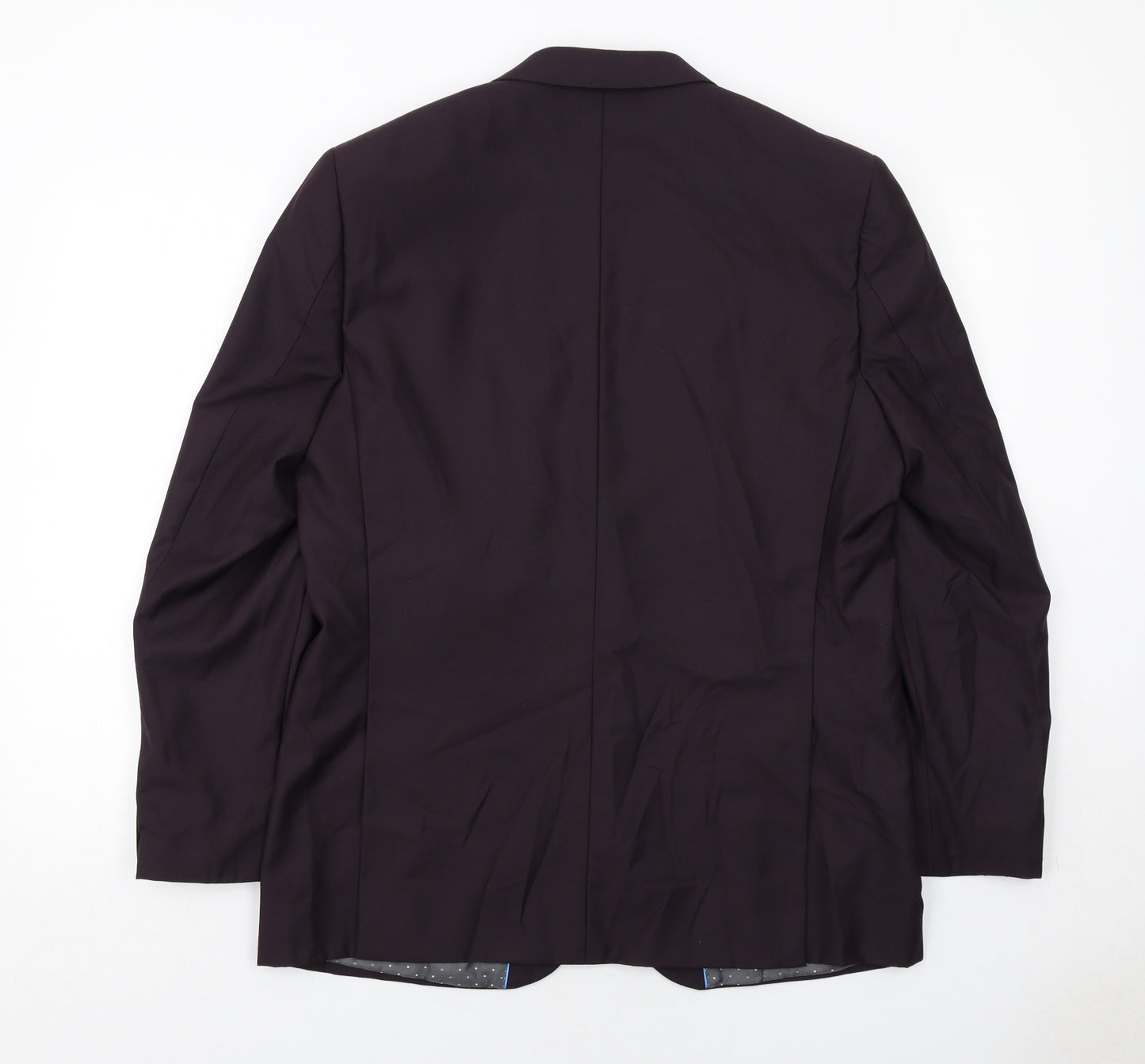 Woolworths Mens Purple Polyester Jacket Suit Jacket Size 42 Regular