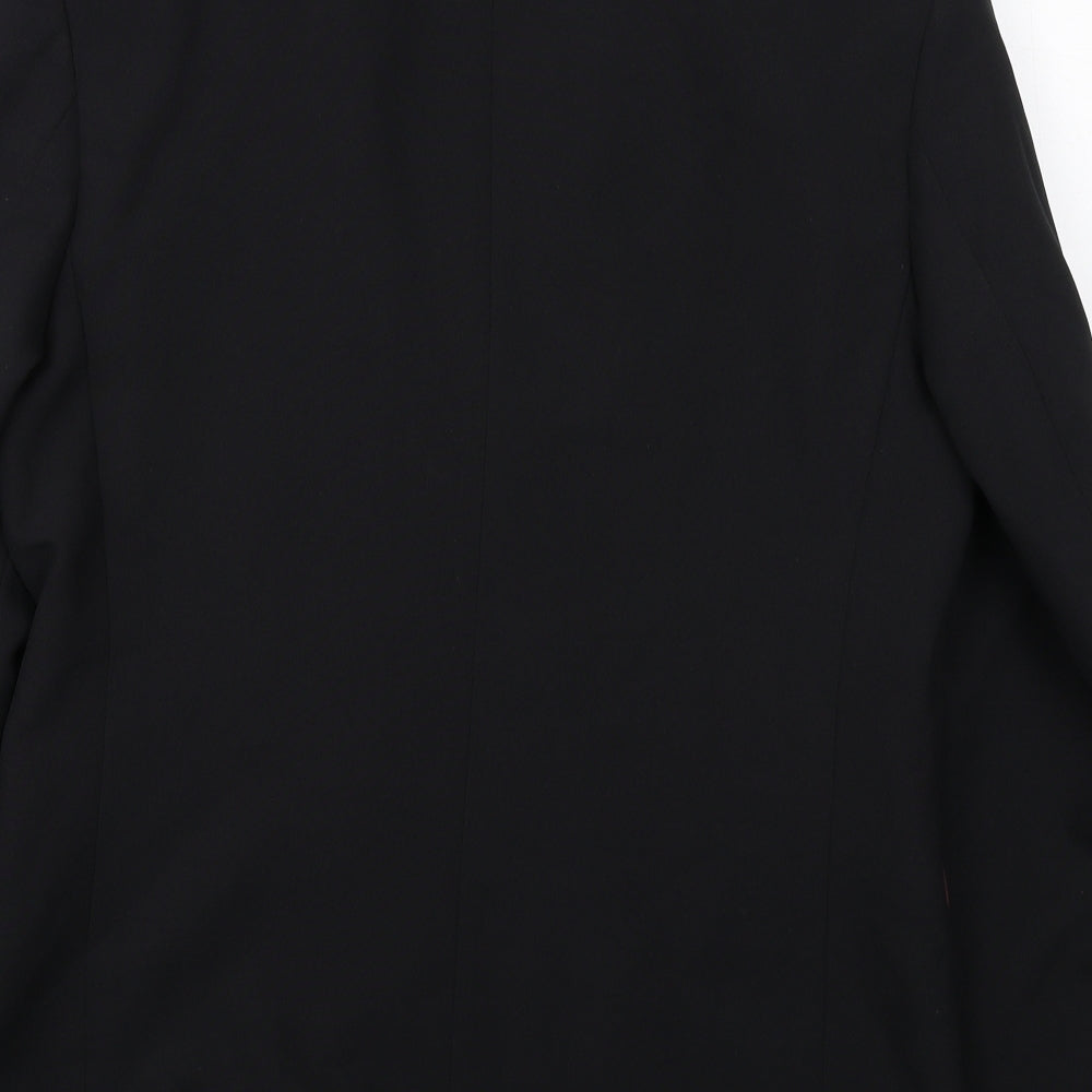 Taylor & Reece Mens Black Polyester Jacket Suit Jacket Size 38 Regular