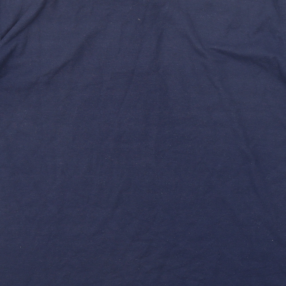Umbro Mens Blue Polyester Polo Size XL Collared Button