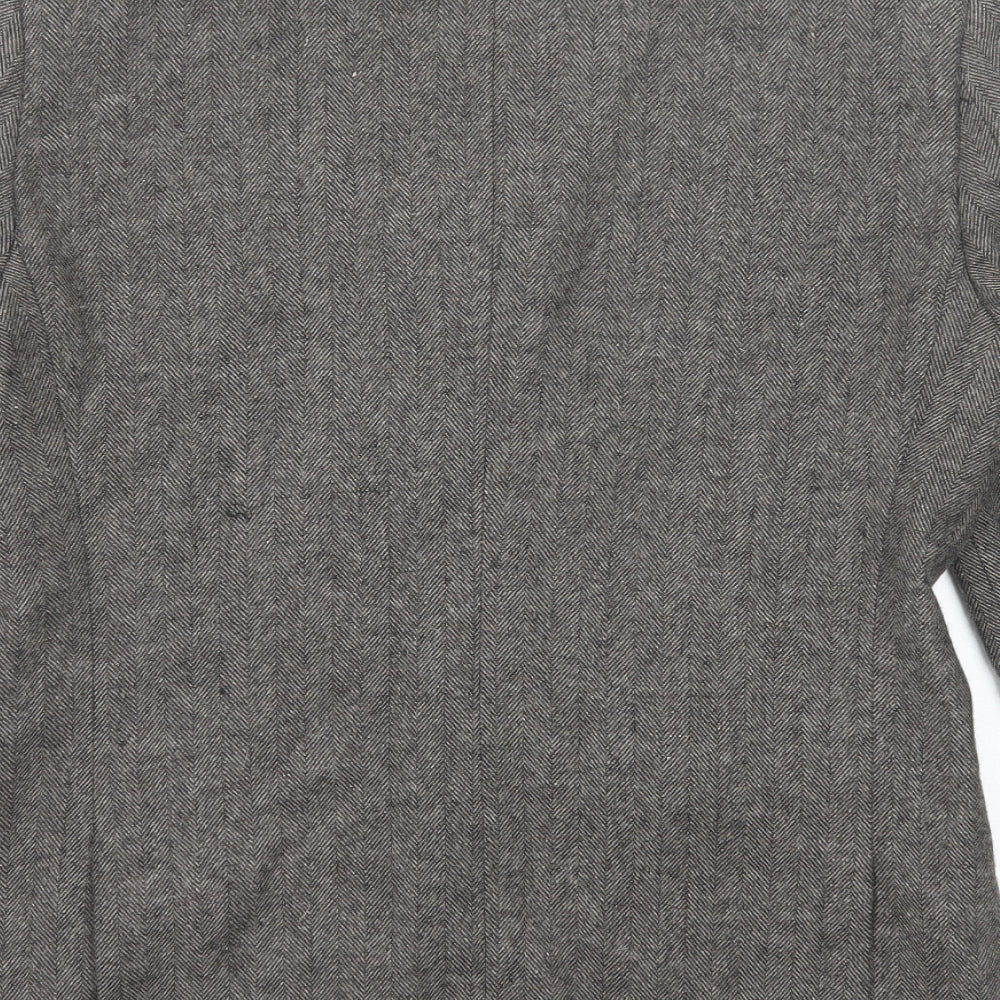 ASOS Mens Grey Polyester Jacket Suit Jacket Size 38 Regular