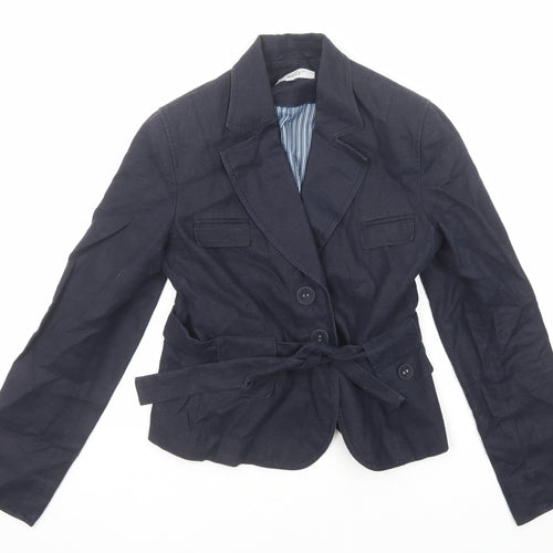 NEXT Womens Blue Jacket Blazer Size 10 Button