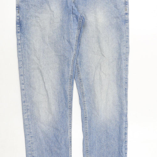 NEXT Mens Blue Cotton Straight Jeans Size 30 in Regular Zip