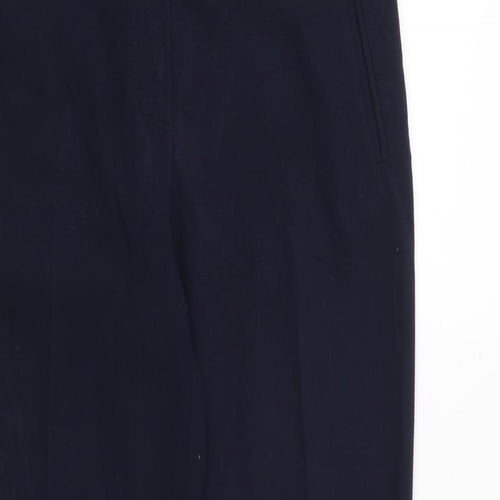 Per Una Womens Blue Polyester Dress Pants Trousers Size 8 Regular Zip
