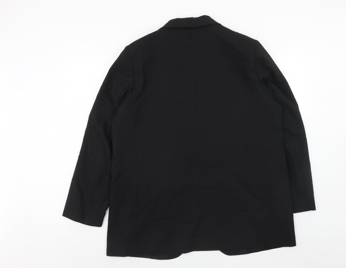 H&M Mens Black Polyester Jacket Suit Jacket Size L Regular