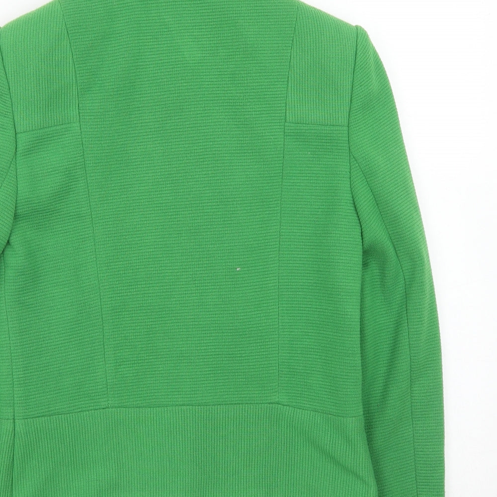 Marks and Spencer Womens Green Jacket Blazer Size 8 Button