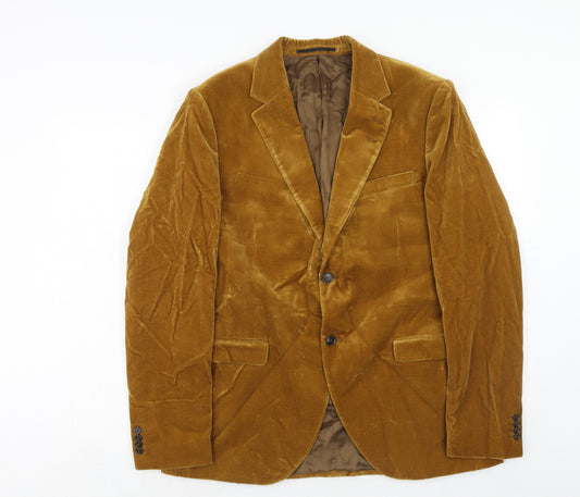 Tiger of Sweden Mens Brown Cotton Jacket Suit Jacket Size 44 Regular