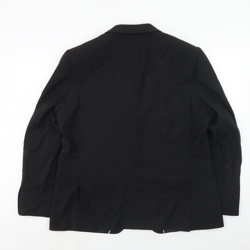 Marks and Spencer Mens Black Wool Jacket Suit Jacket Size 40 Regular