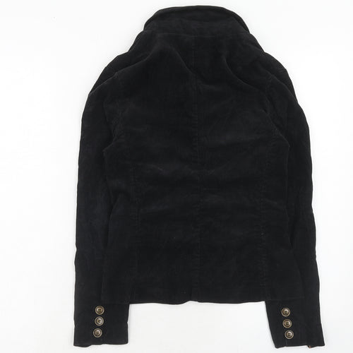 NEXT Womens Black Cotton Jacket Blazer Size 8