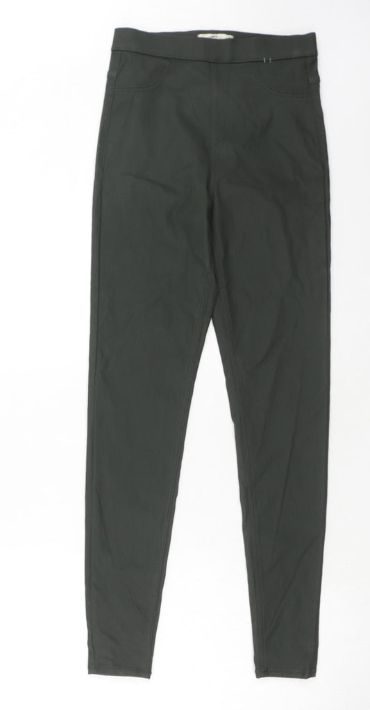 Marks and Spencer Womens Green Viscose Jegging Trousers Size 8 Regular