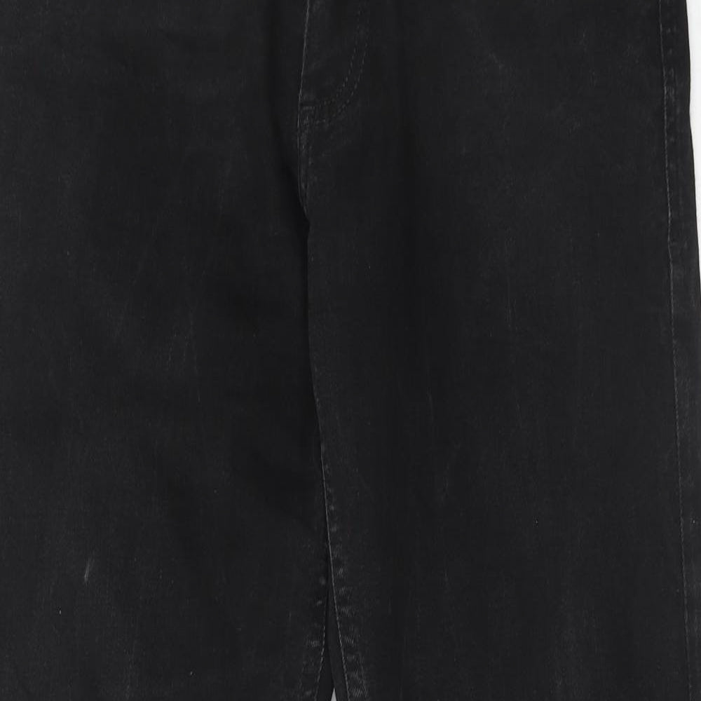 Joe Browns Mens Black Cotton Straight Jeans Size 30 in Regular Zip