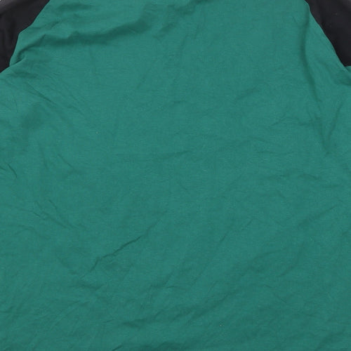 NEXT Boys Green 100% Cotton Basic T-Shirt Size 16 Years Round Neck Pullover