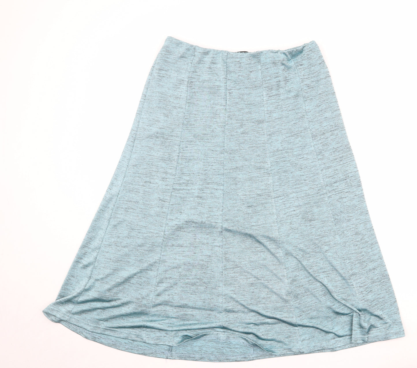 Divine Womens Blue Polyester Swing Skirt Size 16