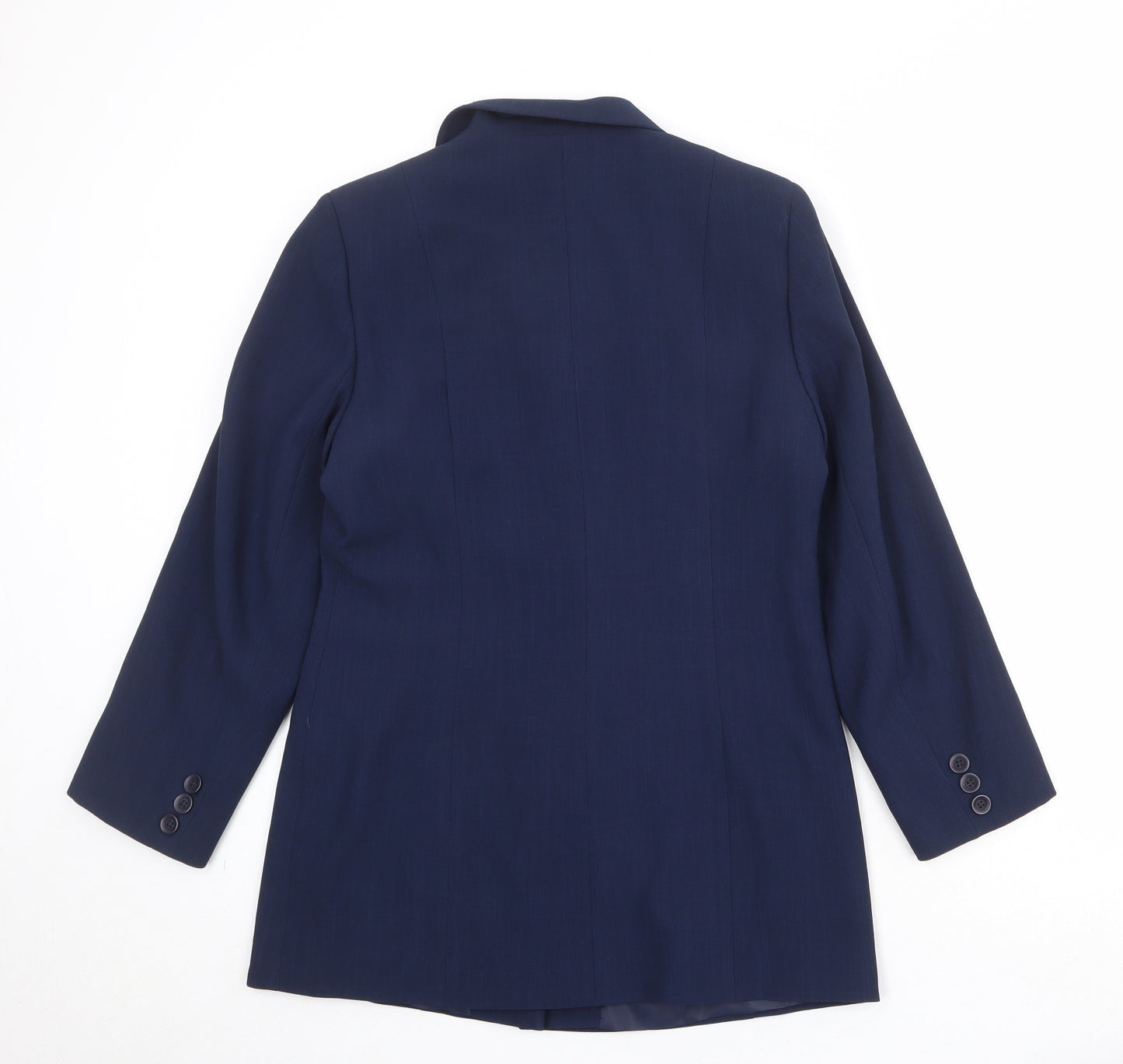Debenhams Womens Blue Polyester Jacket Blazer Size 12