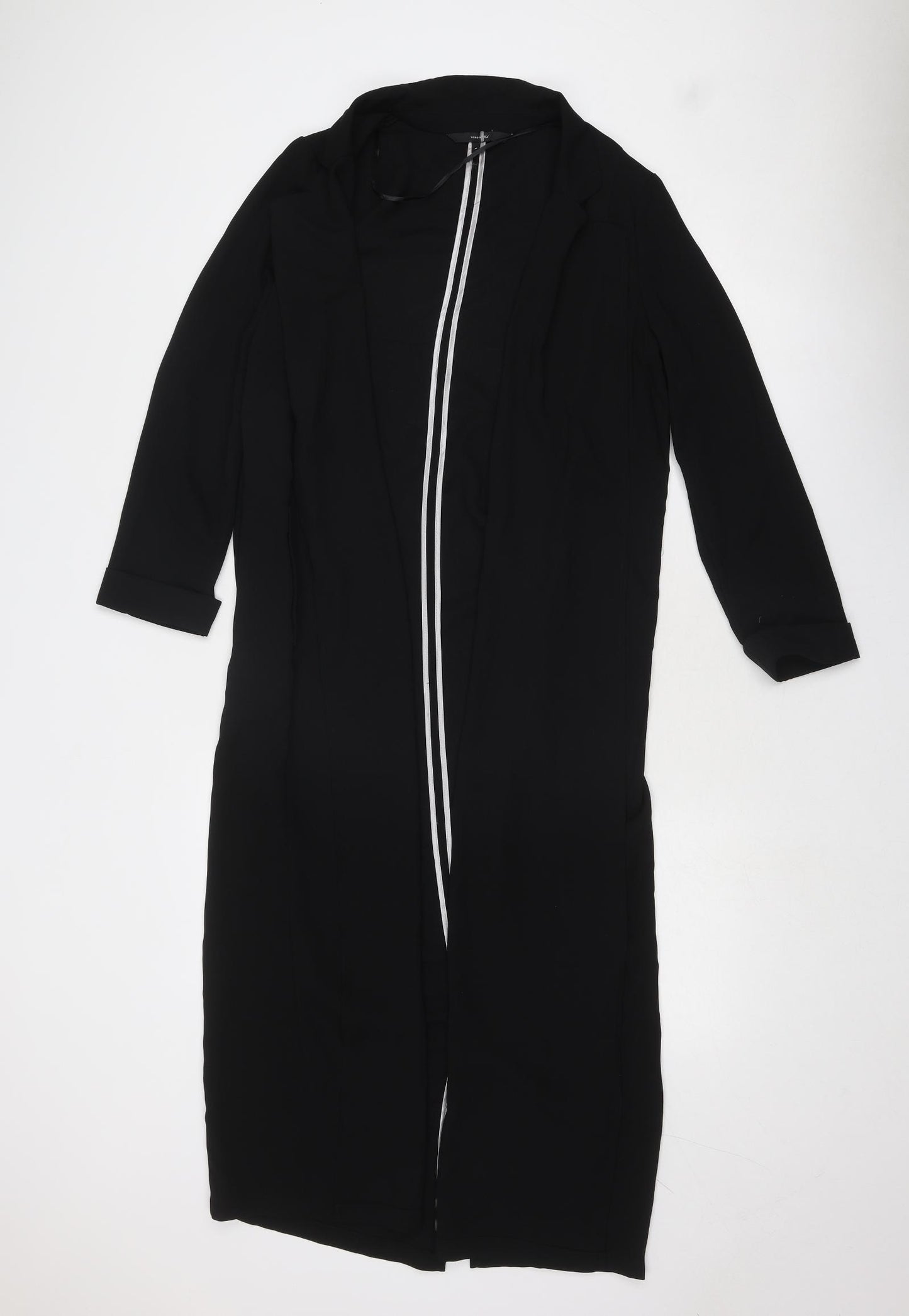 Vera Moda Womens Black Overcoat Jacket Size M