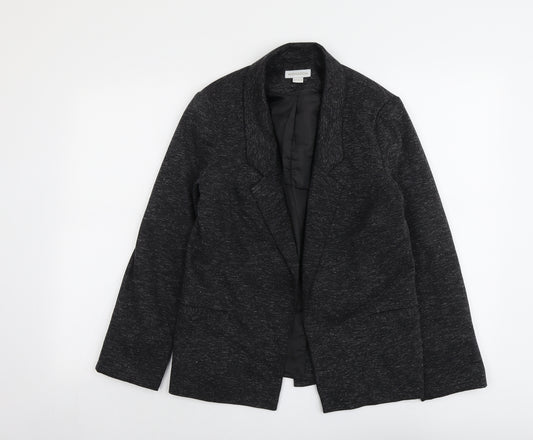 Monsoon Womens Grey Polyester Jacket Blazer Size 10 - Open