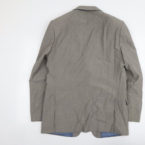 Marks and Spencer Mens Beige Wool Jacket Suit Jacket Size 42 Regular