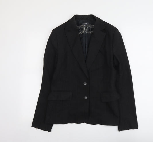 Mexx Womens Grey Polyester Jacket Blazer Size 14