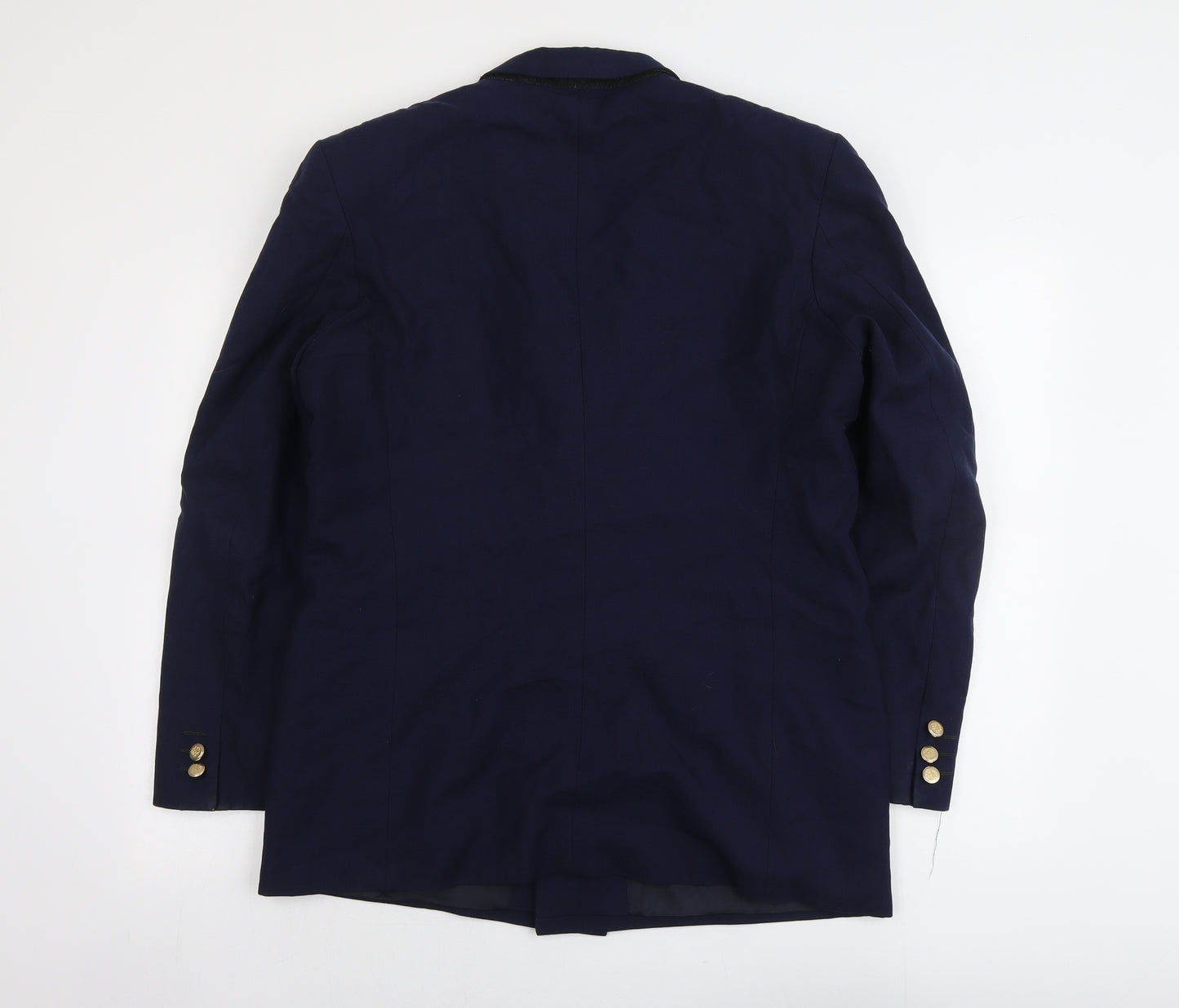 Brentoni Mens Blue Wool Jacket Suit Jacket Size 40 Regular