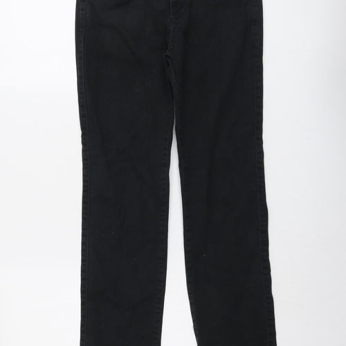 Per Una Womens Black Cotton Skinny Jeans Size 10 L31 in Regular Button