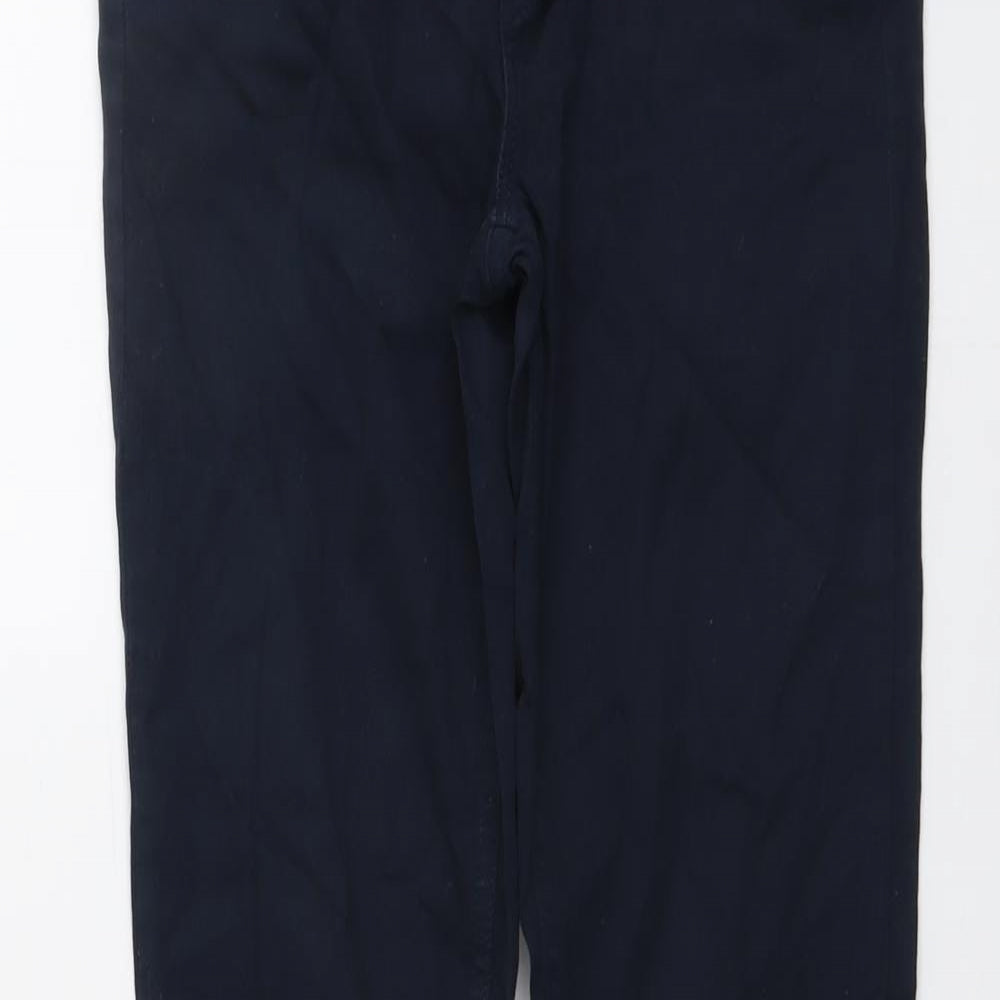 Zara Womens Blue Cotton Skinny Jeans Size 8 L30 in Regular Button