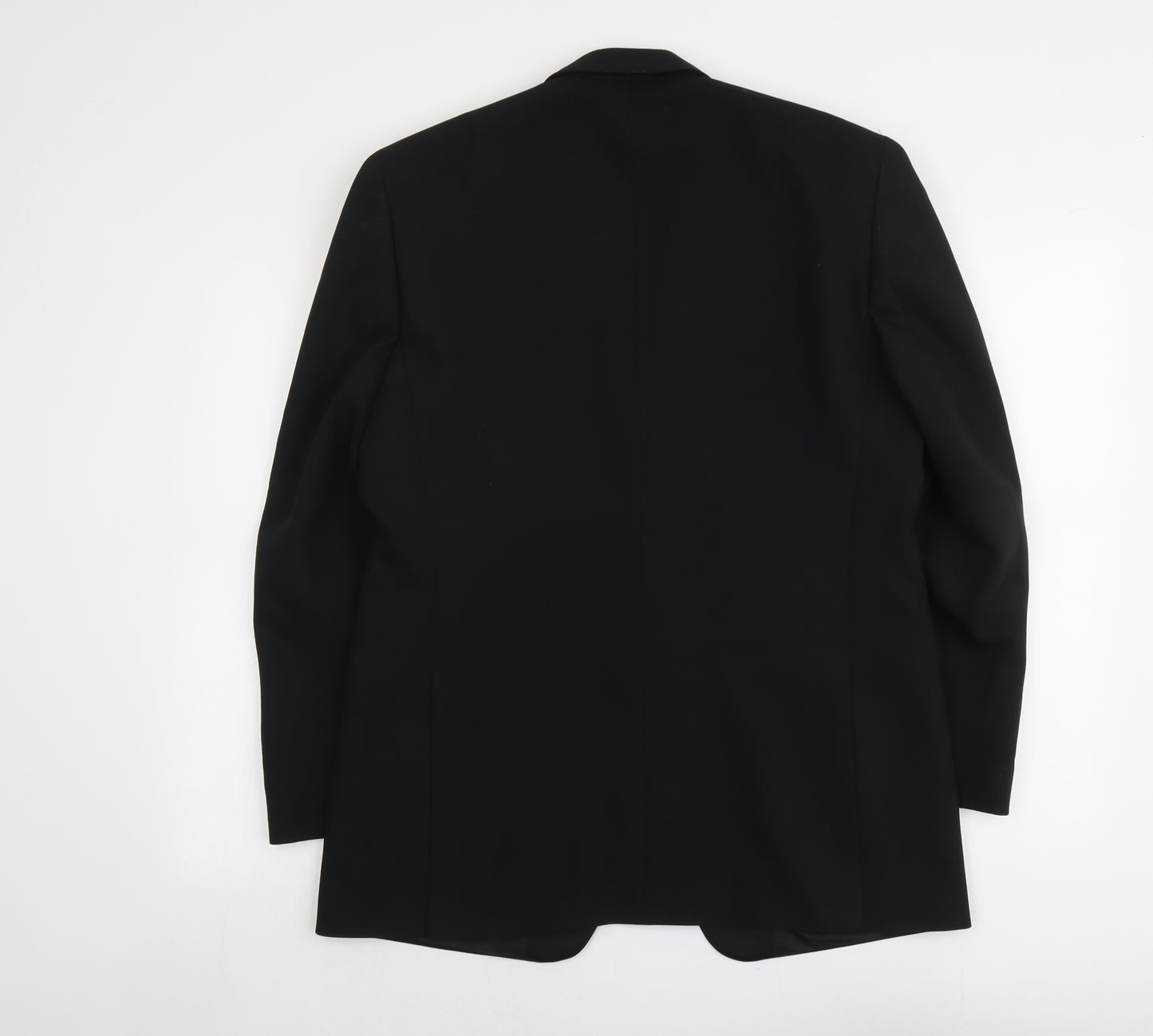 Greenwoods Mens Black Polyester Jacket Suit Jacket Size 38 Regular