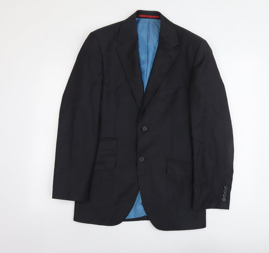Howick Mens Blue Wool Jacket Suit Jacket Size 36 Regular