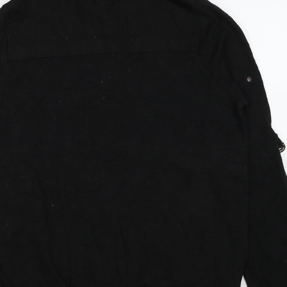 NEXT Womens Black Cotton Jacket Size 14 Zip