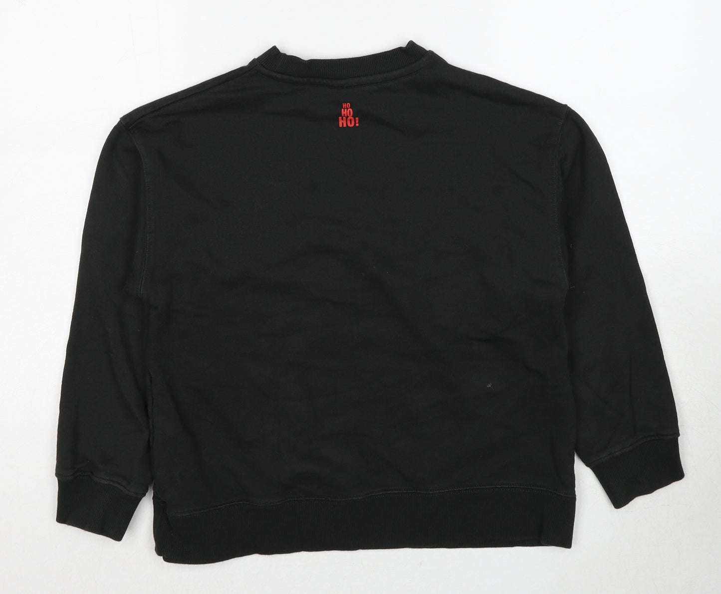 Zara Boys Black Cotton Pullover Sweatshirt Size 11-12 Years Pullover
