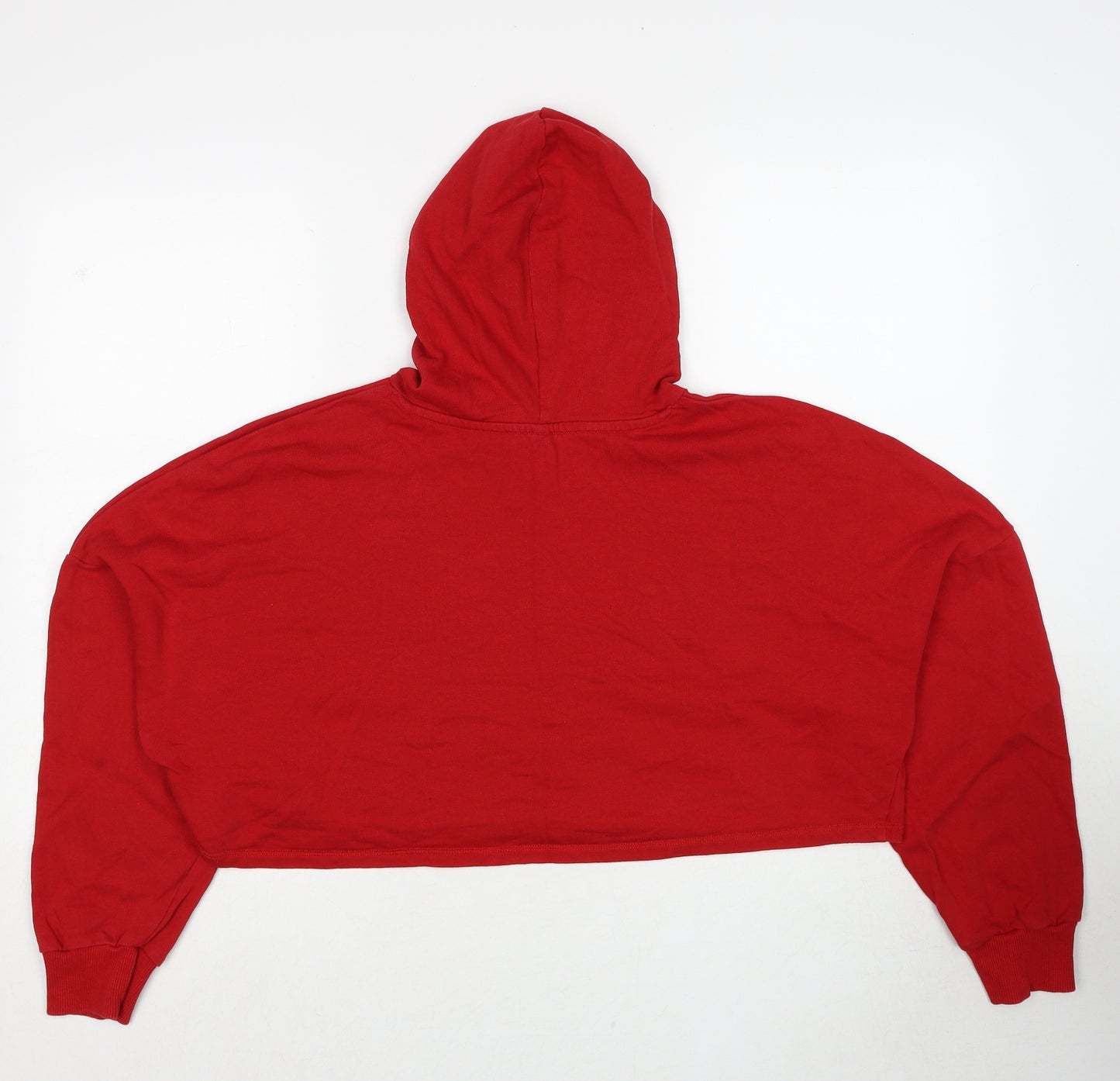 H&M Womens Red Cotton Pullover Hoodie Size M Pullover - L'amour